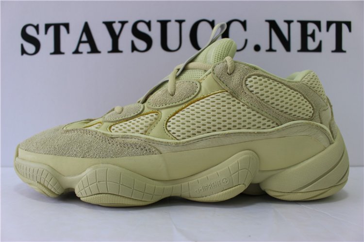 GOD YEEZY 500 DESERT RAT SUPER MOON YELLOW RETAIL SAMPLE VERSION READY - Click Image to Close