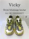 PK GOD EXCLUSIVE BALENCIA PARIS TRACK SNEAKERS WHITE YELLOW BEST VERSION READY TO SHIP