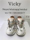 PK GOD EXCLUSIVE BALENCIA PARIS TRACK SNEAKERS WHITE ORANGE BEST VERSION READY TO SHIP