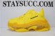 PARIS TRIPLE S CLEAR SOLE TRAINER ALL YELLOW READY TO SHIP