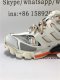 PK GOD EXCLUSIVE BALENCIA PARIS TRACK SNEAKERS WHITE ORANGE BEST VERSION READY TO SHIP