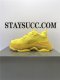 PARIS TRIPLE S CLEAR SOLE TRAINER ALL YELLOW READY TO SHIP