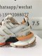 PK GOD EXCLUSIVE BALENCIA PARIS TRACK SNEAKERS WHITE ORANGE BEST VERSION READY TO SHIP