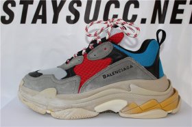 GOD BALENCIAGA TRIPLE S TRAINER YELLOW BLUE RED