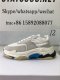 GOD PARIS TRIPLE S TRAINERS WHITE BLUE BLACK BB